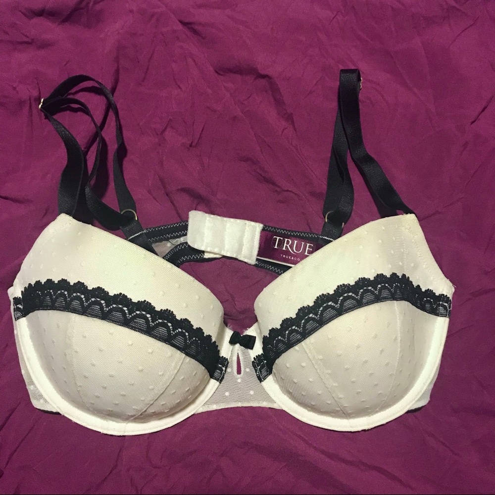 True&Co Balconette Swiss Dot Bra